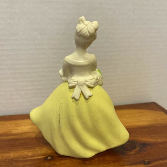 Vintage Avon "Cotillion" Girl w/ Flower Basket Cologne Bottle / 5 5/8" H Empty - Picture 4 of 8